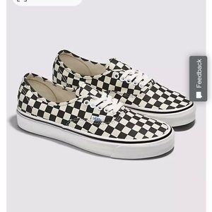 Black checker vans